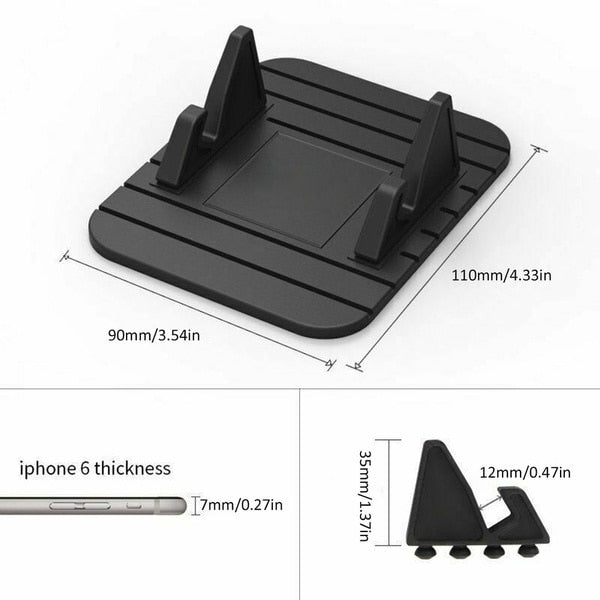 Anti-slip Car Silicone Holder Mat Pad Dashboard Stand Mount For Phone GPS Bracket For iPhone Samsung Xiaomi Huawei Universal 